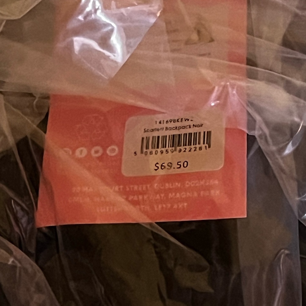SKINNYDIP LONDON Scarlett Small Fluff Trim Backpack- never opened! - Picture 8 of 8